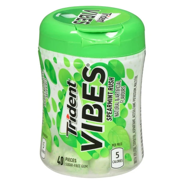Trident Vibes Spearmint Rush 40pcs - 6ct (Canada)