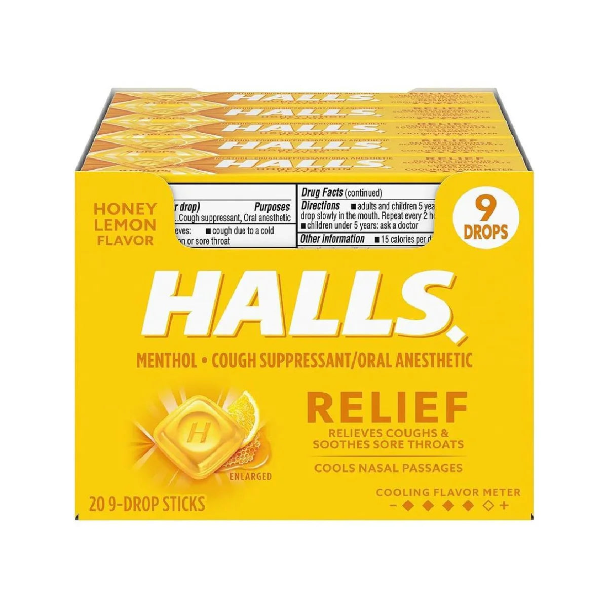 Halls Honey Lemon - 20ct (Thailand)