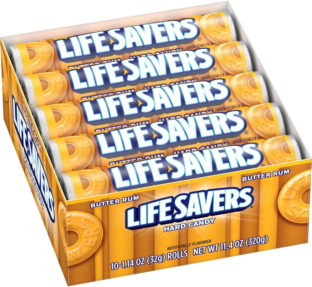 Lifesavers Rolls Butter Rum Hard Candy