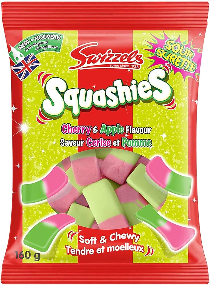 Swizzels Squashies Sour Cherry & Apple Flavour 160g