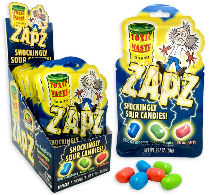 Toxic Waste Sour Assorted Candy Zapz 60g