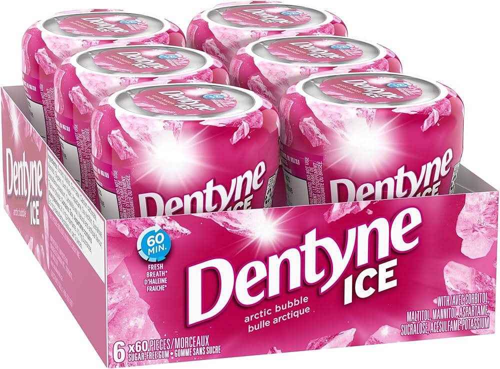 Dentyne Ice Arctic Bubble Gum - 6ct (Canada)
