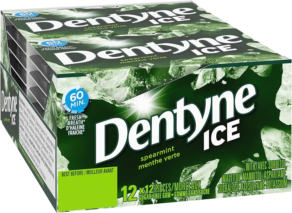 Dentyne Ice Spearmint Gum - 12ct