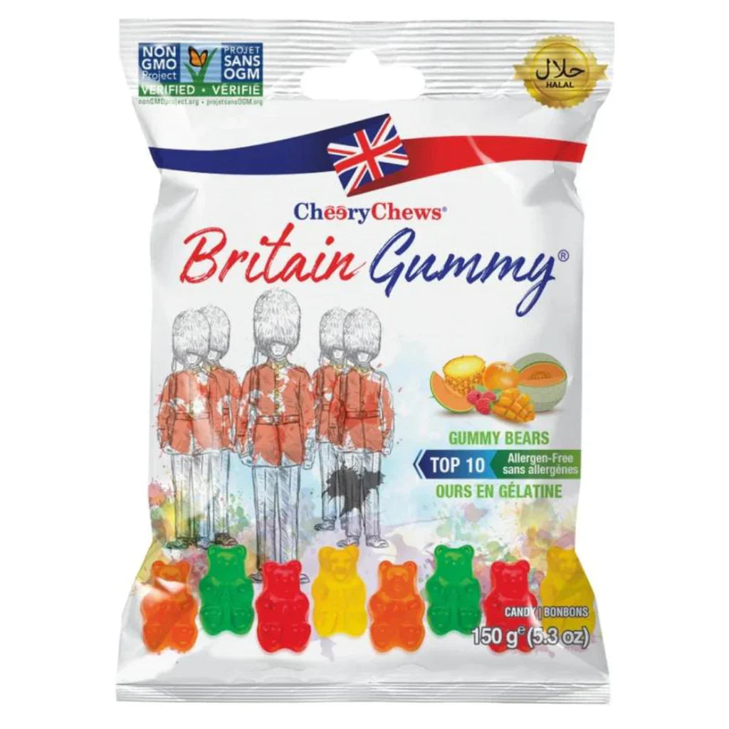 Cheery Chews Britain Gummy Bears 150g
