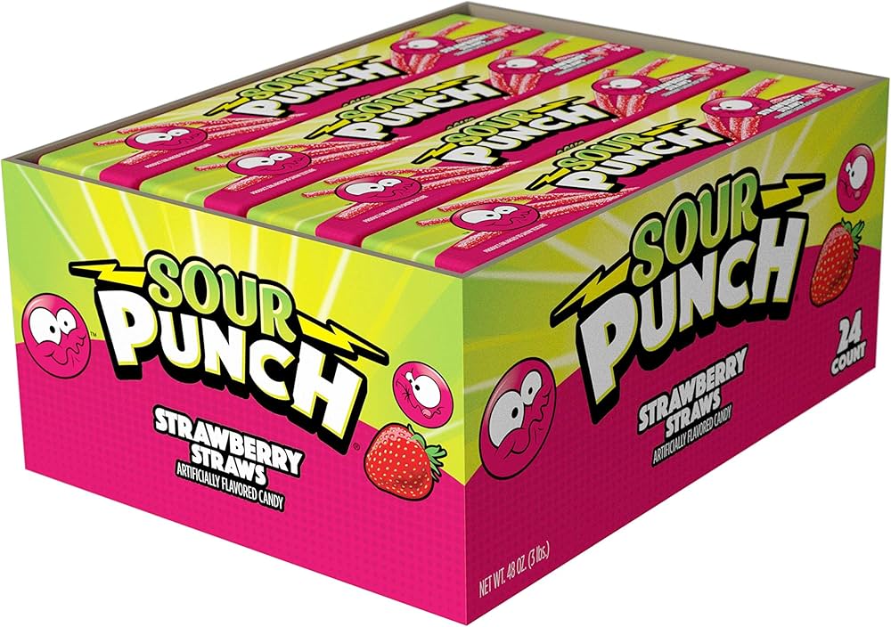 Sour Punch Strawberry Straws Candy