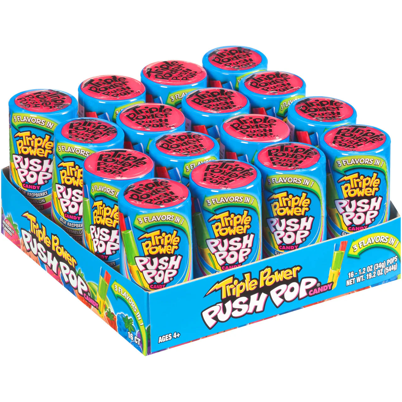 Bazooka Triple Power Push Pop 34g