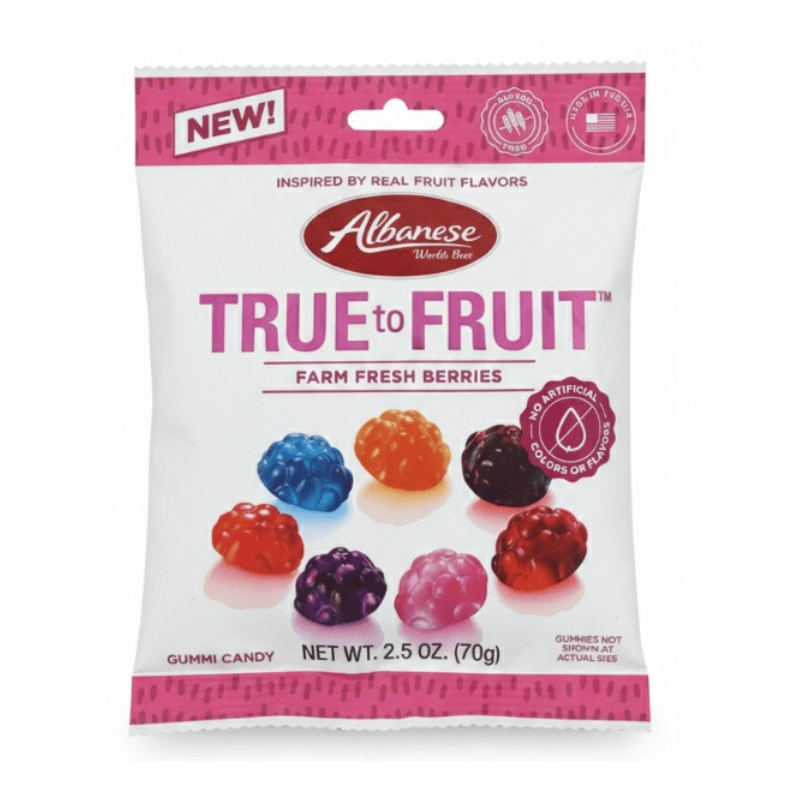 Albanese True to Fruit Farm Fresh Berries Peg Bag - 71g