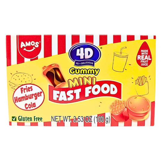 Amos 4D - Gummy Mini Fast Food - 170g