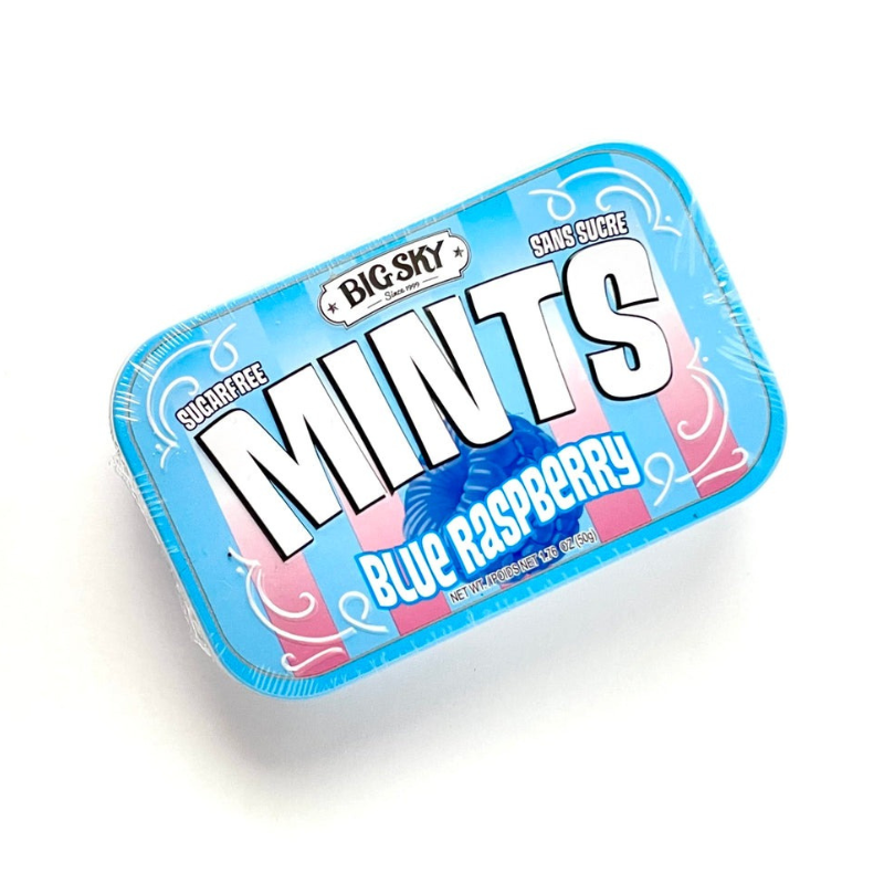 Canada - Big Sky - Sugar Free Mints - Blue Raspberry Flavour 50g