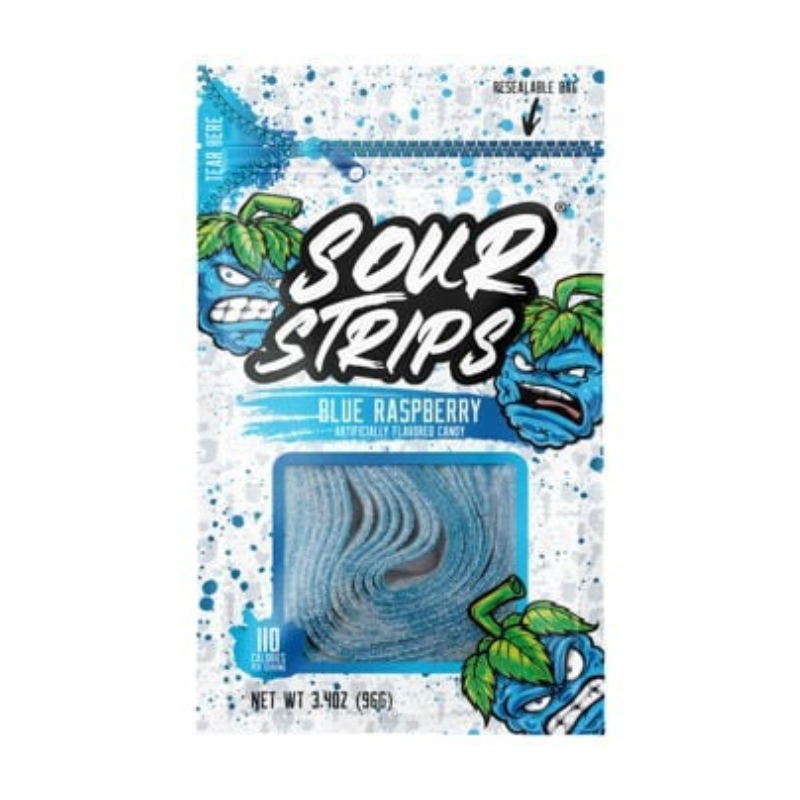 Hershey SOUR STRIPS Peg Bag - Blue Raspberry 96g