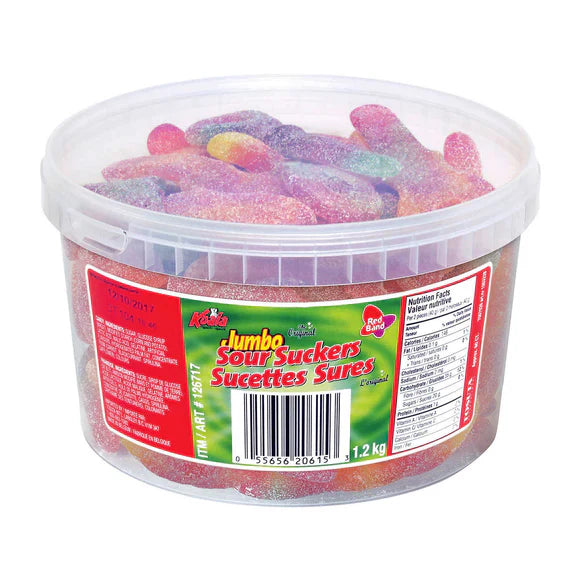 REGAL Koala Red Band Jumbo Sour Suckers Tub 1200g