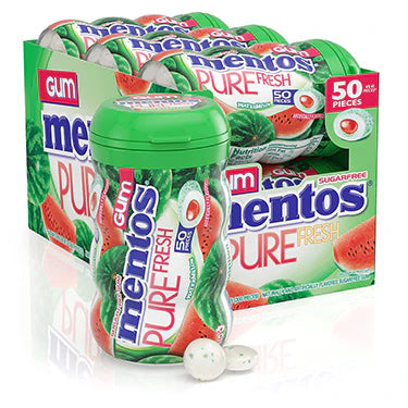Mentos Pure Fresh Watermelon Gum 50pcs