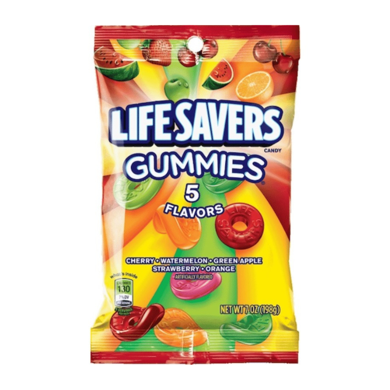 Mexico - Peg Bag - Lifesavers Gummies - 5 Flavor 198g