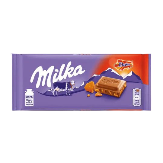 Milka Chocolate Bar - Daim - 100g