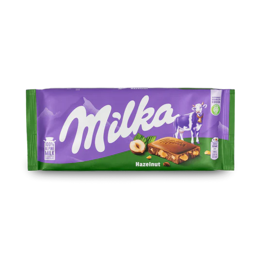 Milka Chocolate Bar - Hazelnut - 100g