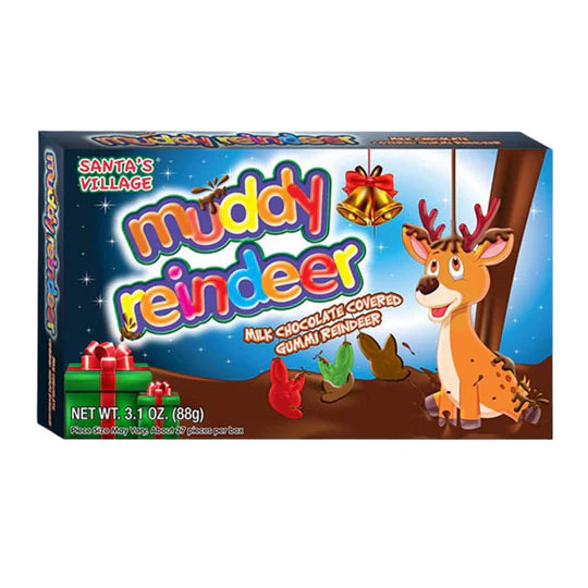 Muddy - Milk Chocolate Covered Gummies - 88g - Reindeer