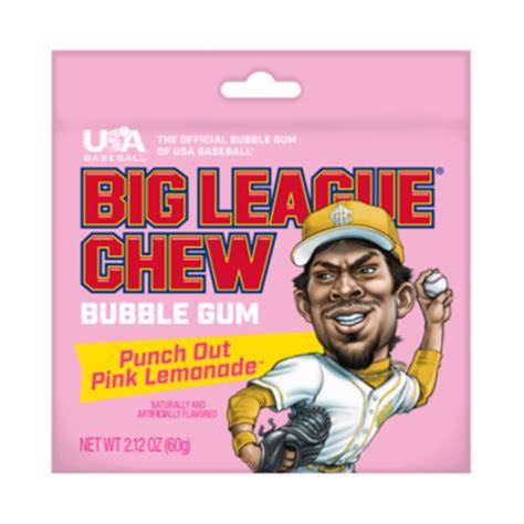 Big League Chew Bubble Gum Punch Out Pink Lemonade 60g