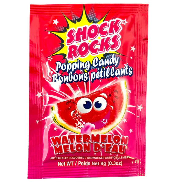 Exclusive Brands Shock Rocks Popping Watermelon - 24ct