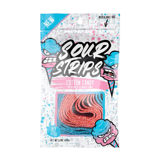 Sour Strips (96g) - Cotton Candy
