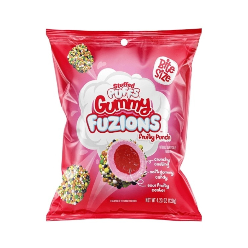 Stuffed Puffs-Gummy Fusion-Fruity Punch Bites 120g