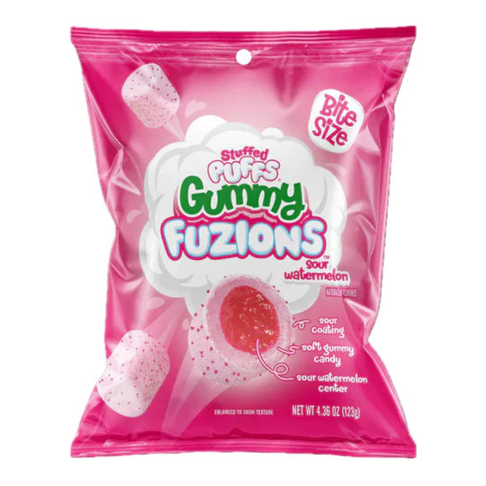 Stuffed Puffs - Gummy Fusion - Sour Watermelon 123g