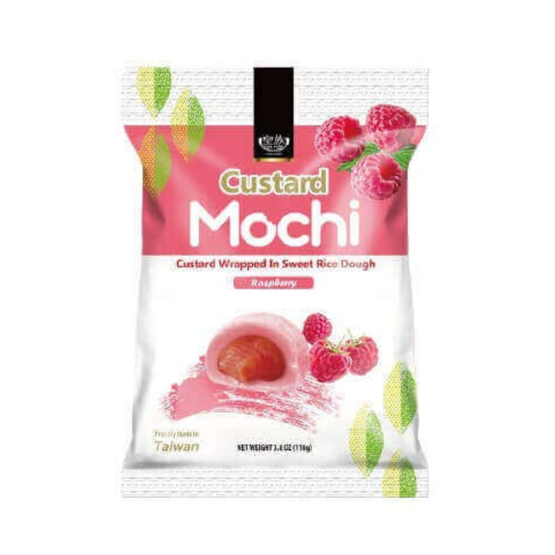 TAIWAN - Royal Family Mochi - Custard Raspberry Peg 110g