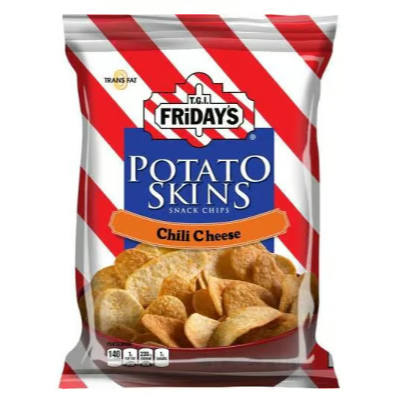 US - Chips - TGI Fridays Chili Cheese Potato Skins 85g