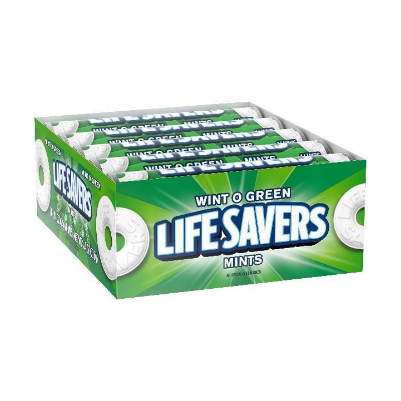 US - Lifesavers Hard Roll Wintogreen 24g