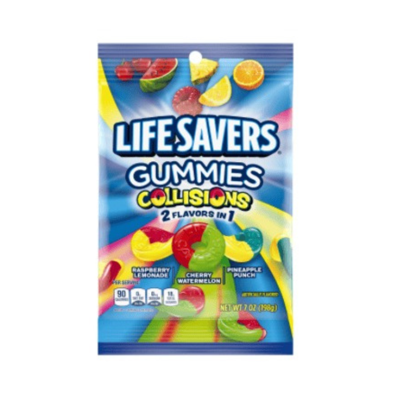 US - Peg Bag - Lifesavers GUMMIES - Collisions 198g