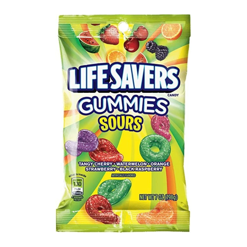 US - Peg Bag - Lifesavers Gummies - Sours 198g