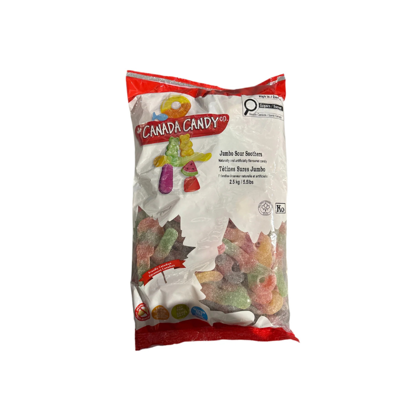 Canada Candy Jumbo Sour Soothers 2.5kg