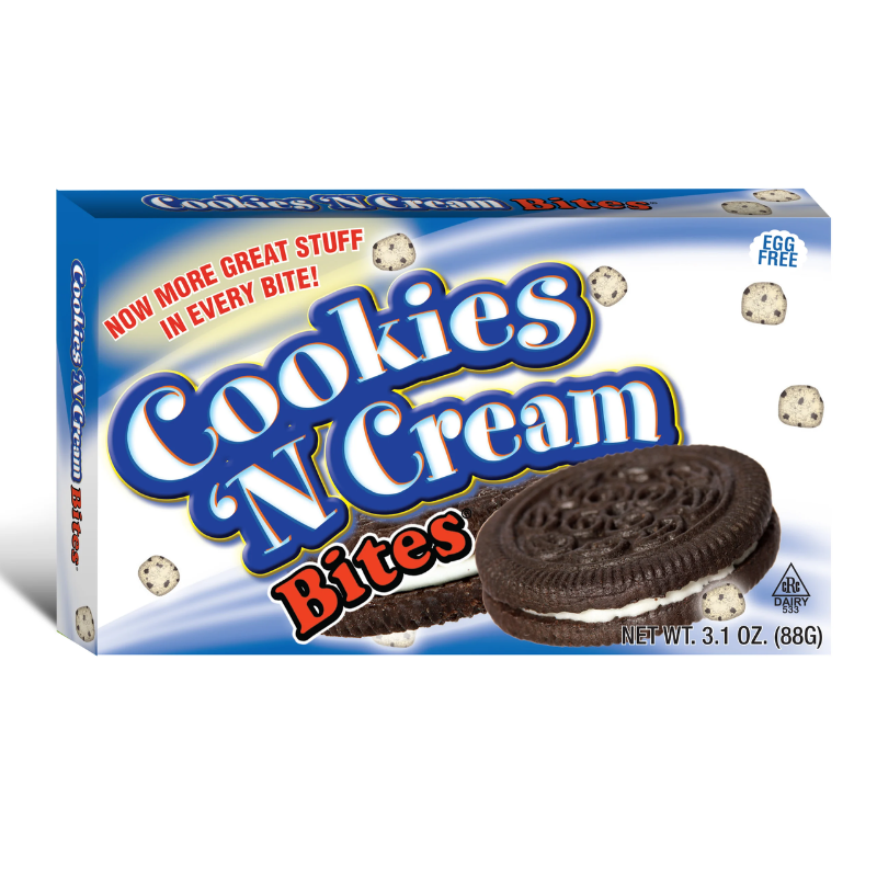 US - Theater Box Cookie Dough Cookies N Cream Bites 85g