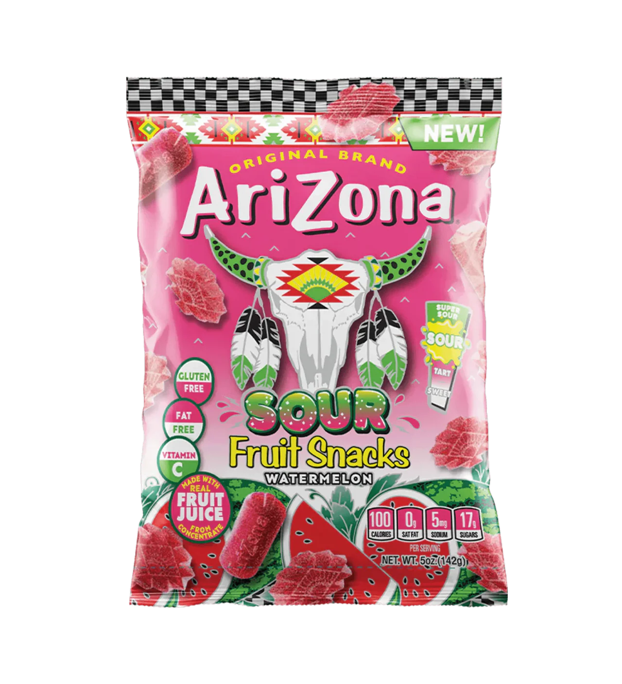 Arizona Sour Fruit Snacks Watermelon 142g