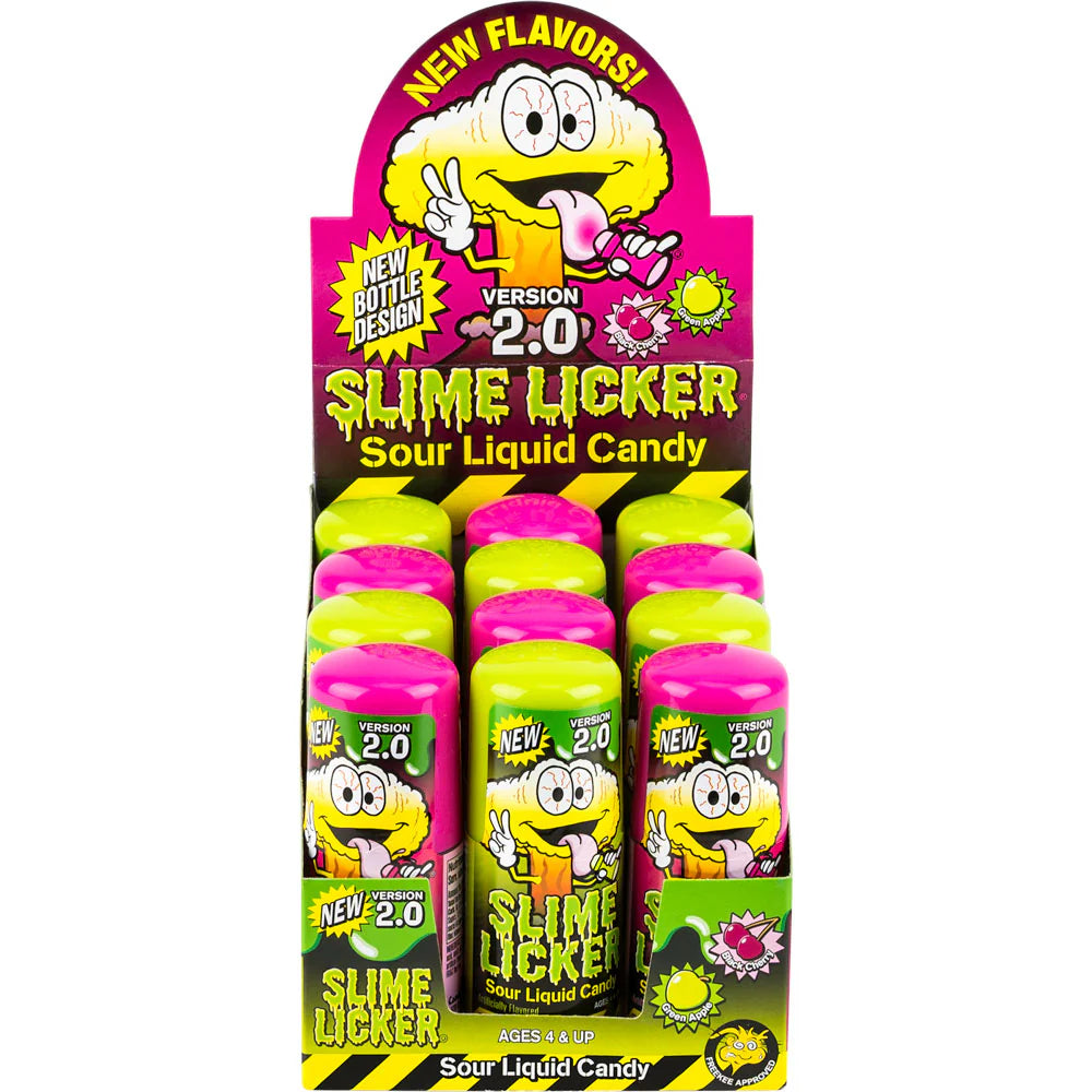 Toxic Waste Slime Licker Black Cherry/Green Apple Sour Liquid Candy 60ml