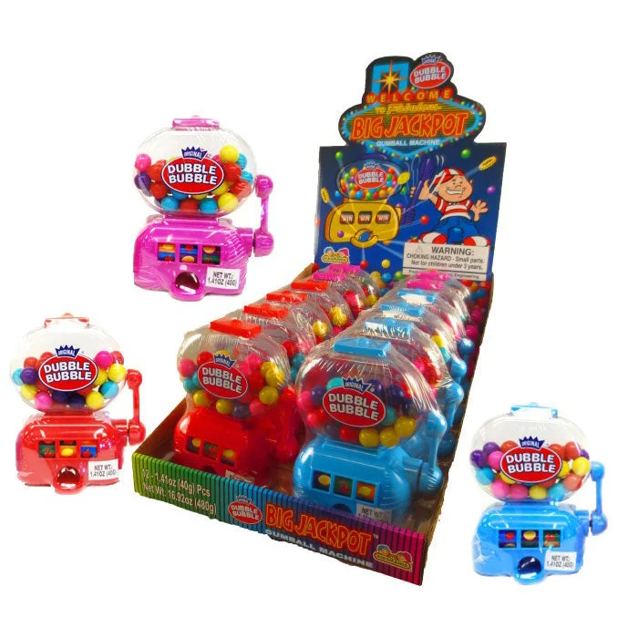 Regal Dubble Bubble Jackpot Gumball Dispenser - 12ct