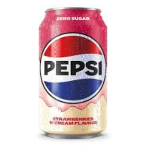Pepsi Zero Sugar Strawberies 'N' Cream Flavour 330ml