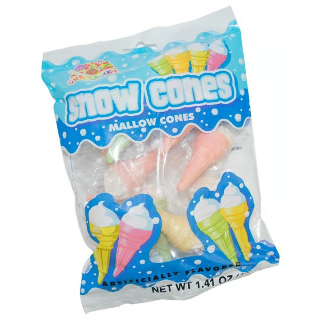 Alberts Snow Marshmallow Cones (Wrapped) 32g