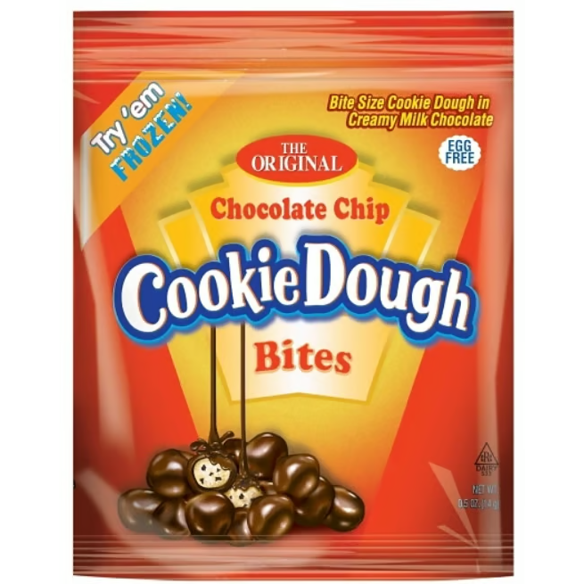 US - Taste of Nature Cookie Dough Bites - Chocolate Chip Peg Bag 141g