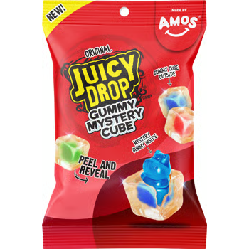 Juicy Drop Amos Gummy Mystery Cube - Original Peg Bag 142g