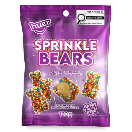 Huer - Peg Bag - Sprinkle Bears 120g