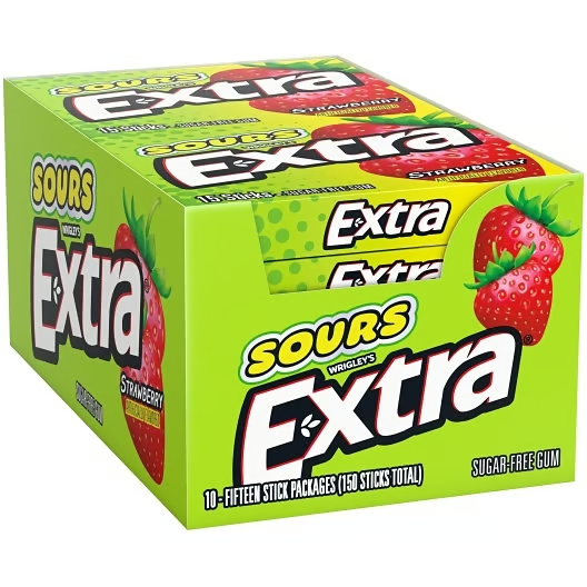 US - Gum - Wrigley Extra Sour Strawberry