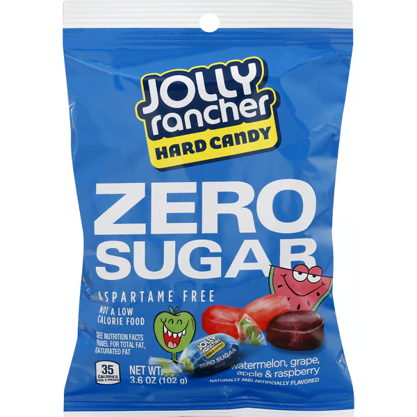 Canada - Sugar Free - Jolly Rancher Hard Asstd Peg Bag 100g