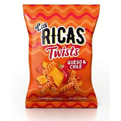 US - Chips - Las Ricas - Queso & Chile Twists 56g