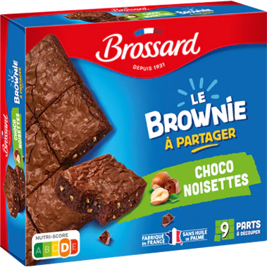 BROSSARD Brownie chocolat noisettes 285g
