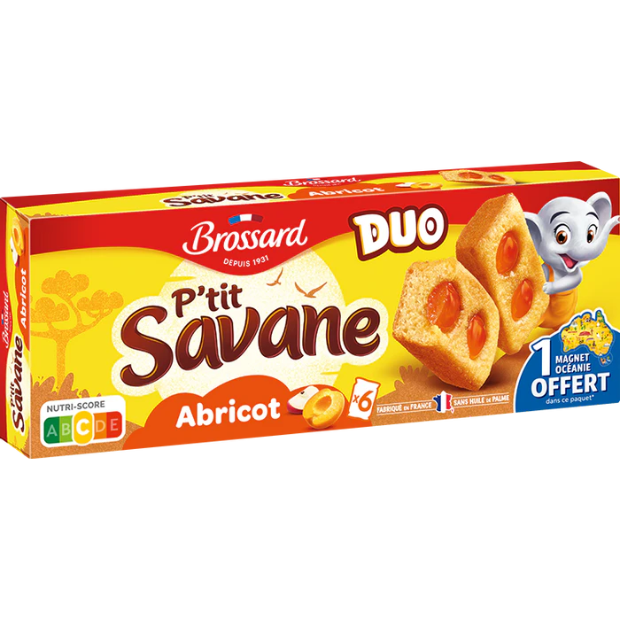 BROSSARD P'tit savane duo Abricot 150g
