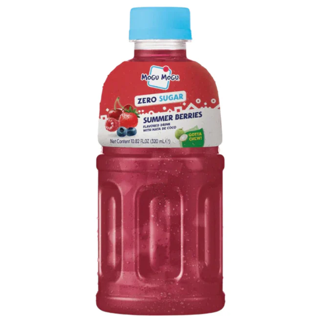 Mogu Mogu Summer Berries Flavored Sugar Free 320ml