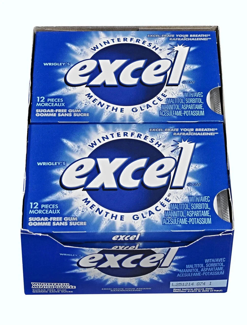 WRIGLEY'S Excel Winter fresh Pellet Gum - 12ct