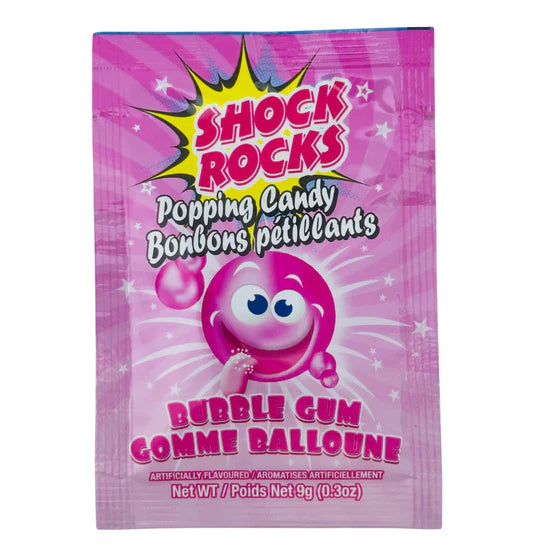 Exclusive Brands Shock Rocks Popping Bubblegum - 24ct