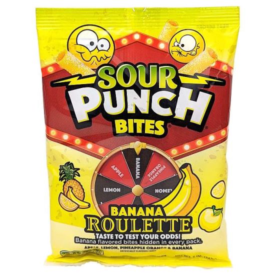 Sour Punch Bites Banana Roulette 142g