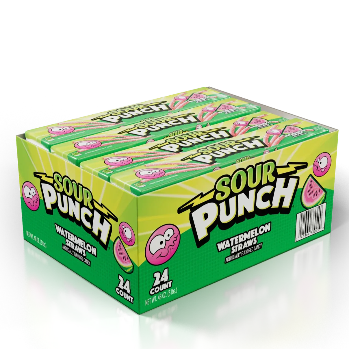Sour Punch Watermelon Straws Candy
